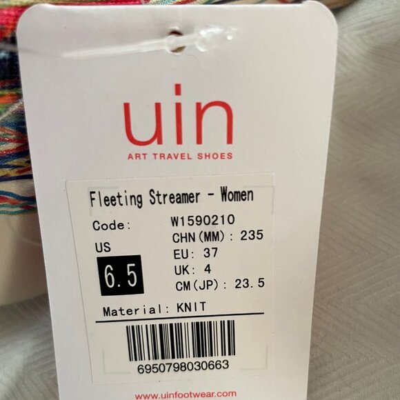 NEW NIB UIN Footwear Slip On Fashion Sneakers Lightweight Size 6.5 Festival $160 - Picture 6 of 15